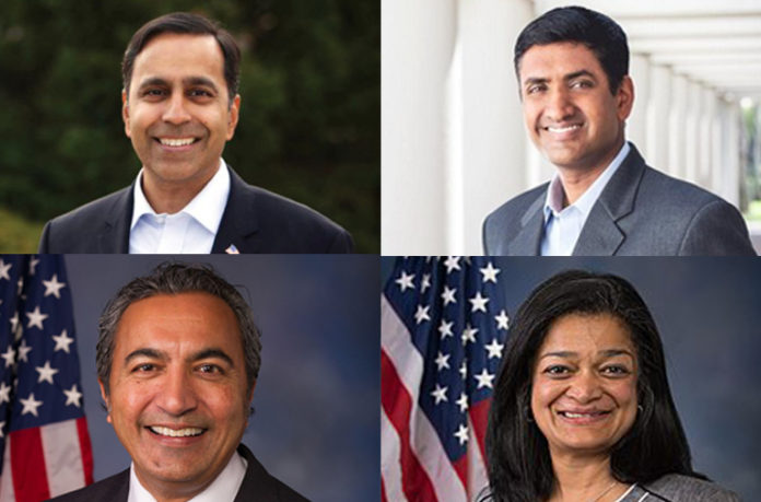 Image result for 4 Indian American members of House of Representatives re-elected
