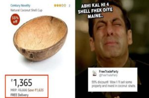 Salman khan meme on coconut