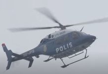 Police Chopper in Search of attackers