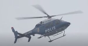 Police Chopper in Search of attackers