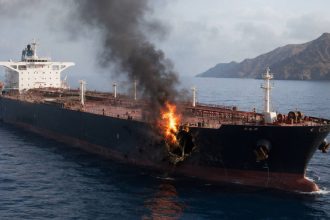Crude-oil-tanker-hit-by-unknown-projectile-off-Omans-coast
